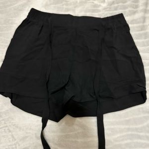 Black shorts with tie , professional and casual